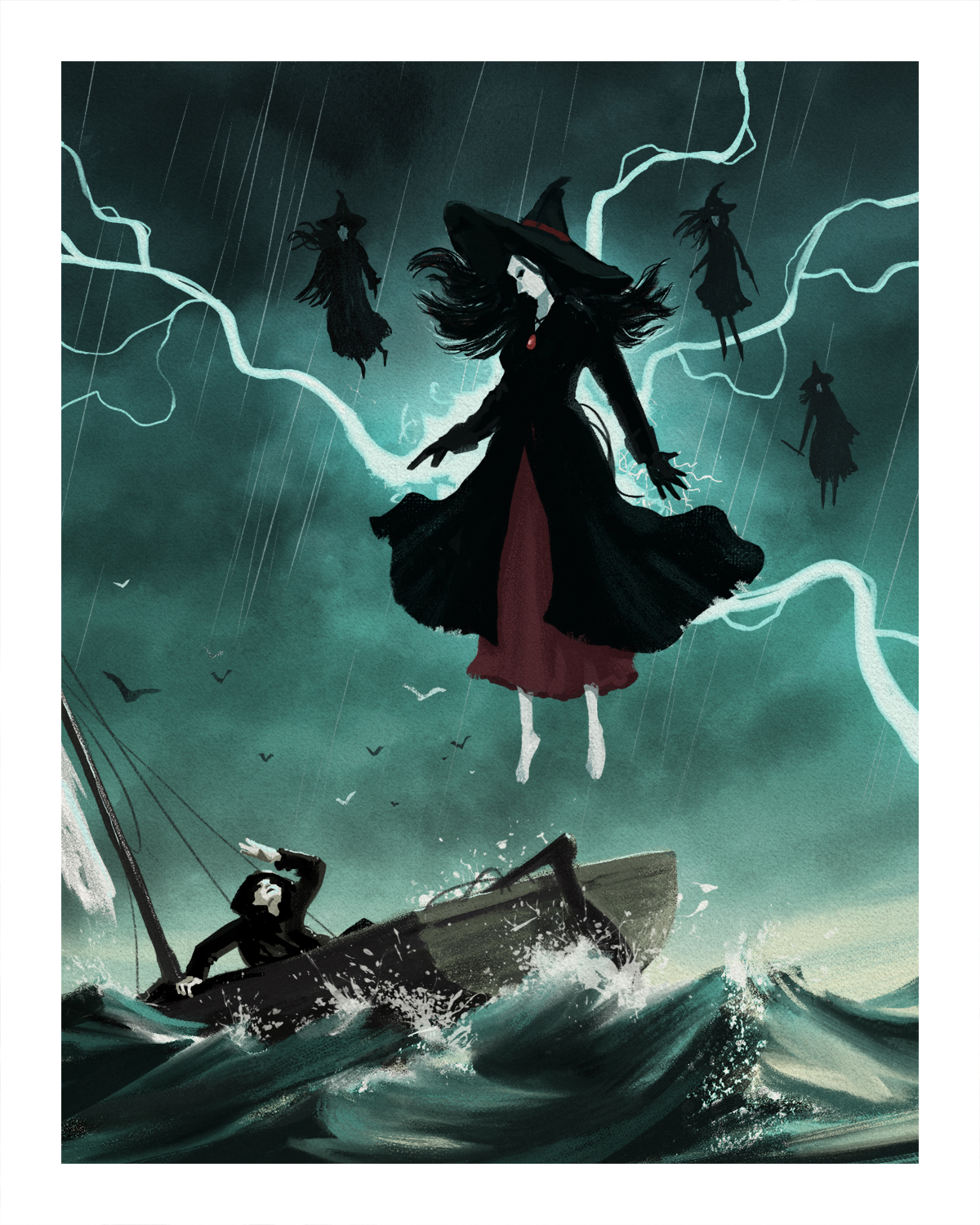 Jean Falla and the Witches 10x8 Giclee Print